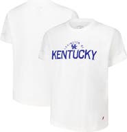 LEAGUE COLLEGIATE WEAR Women's League Collegiate Wear White Kentucky Wildcats Slub Rolled Cuff T-Shirt