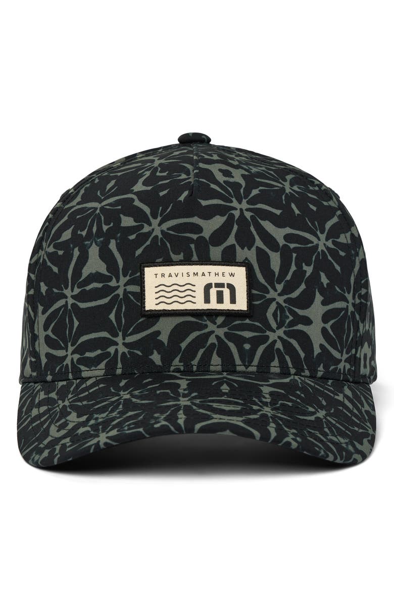TravisMathew Thundercloud Snapback Baseball Cap, Alternate, color, Dark Olive