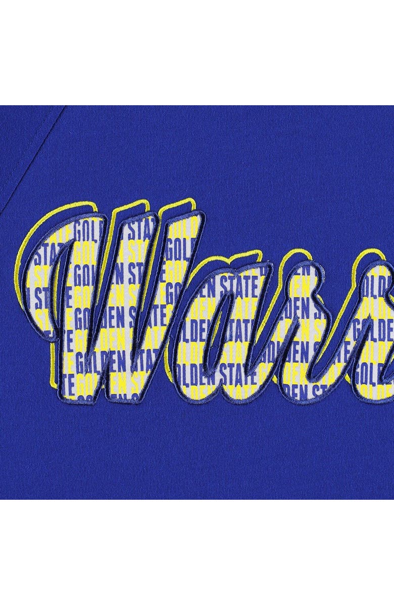 DKNY SPORT Women's DKNY Sport Royal Golden State Warriors Regina Raglan Pullover Sweatshirt, Alternate, color, Royal