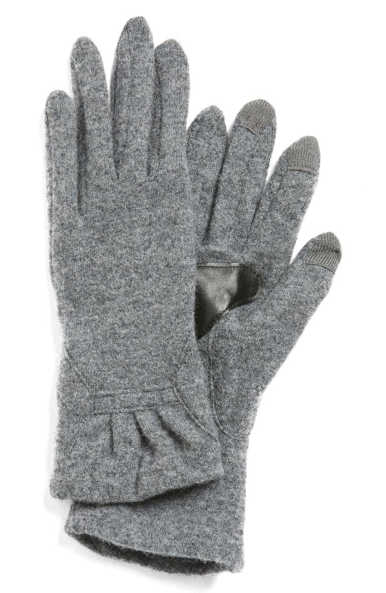 Echo 'Touch - Ruffle' Tech Gloves, Main, color, 