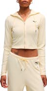 PUMA Crop Rib Hoodie