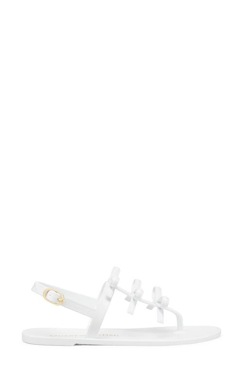 Stuart Weitzman Women's Felicity Bow Sandals In White