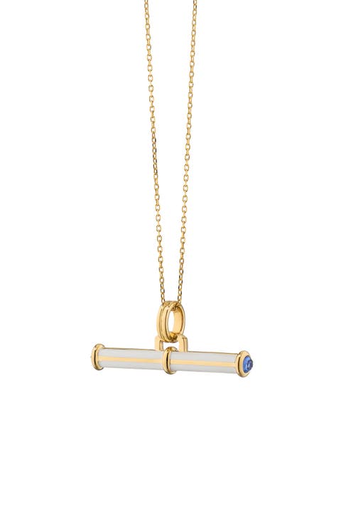 18k Gold Ceramic Toggle Necklace