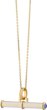 Monica Rich Kosann 18k Gold Ceramic Toggle Necklace