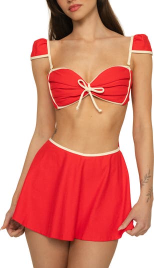 Cabana Cap Sleeve Bikini Top
