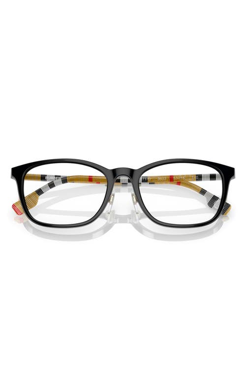 Burberry 53mm Rectangular Optical Glasses In Brown