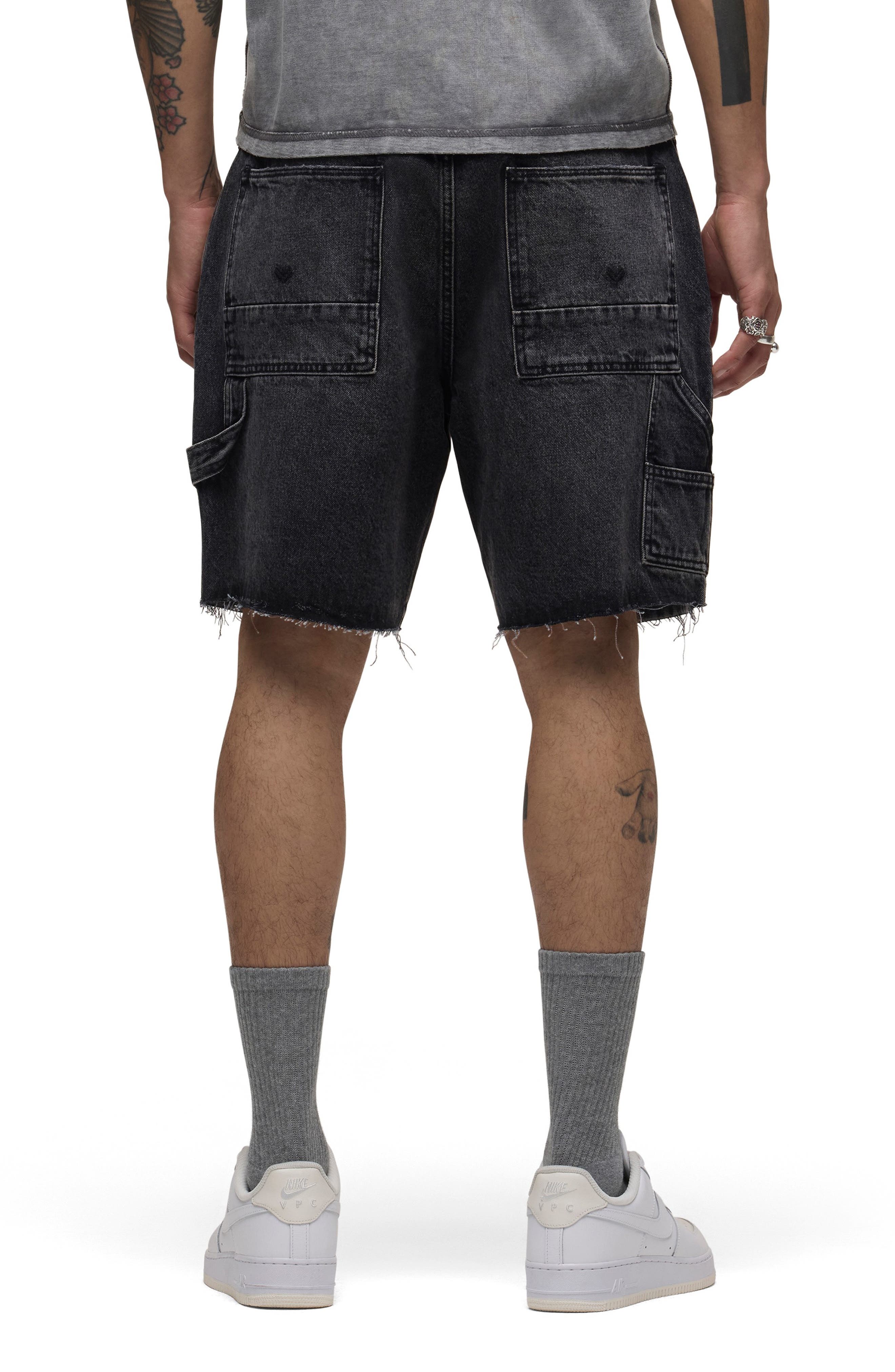 Cutoff Denim Carpenter Shorts - image 2