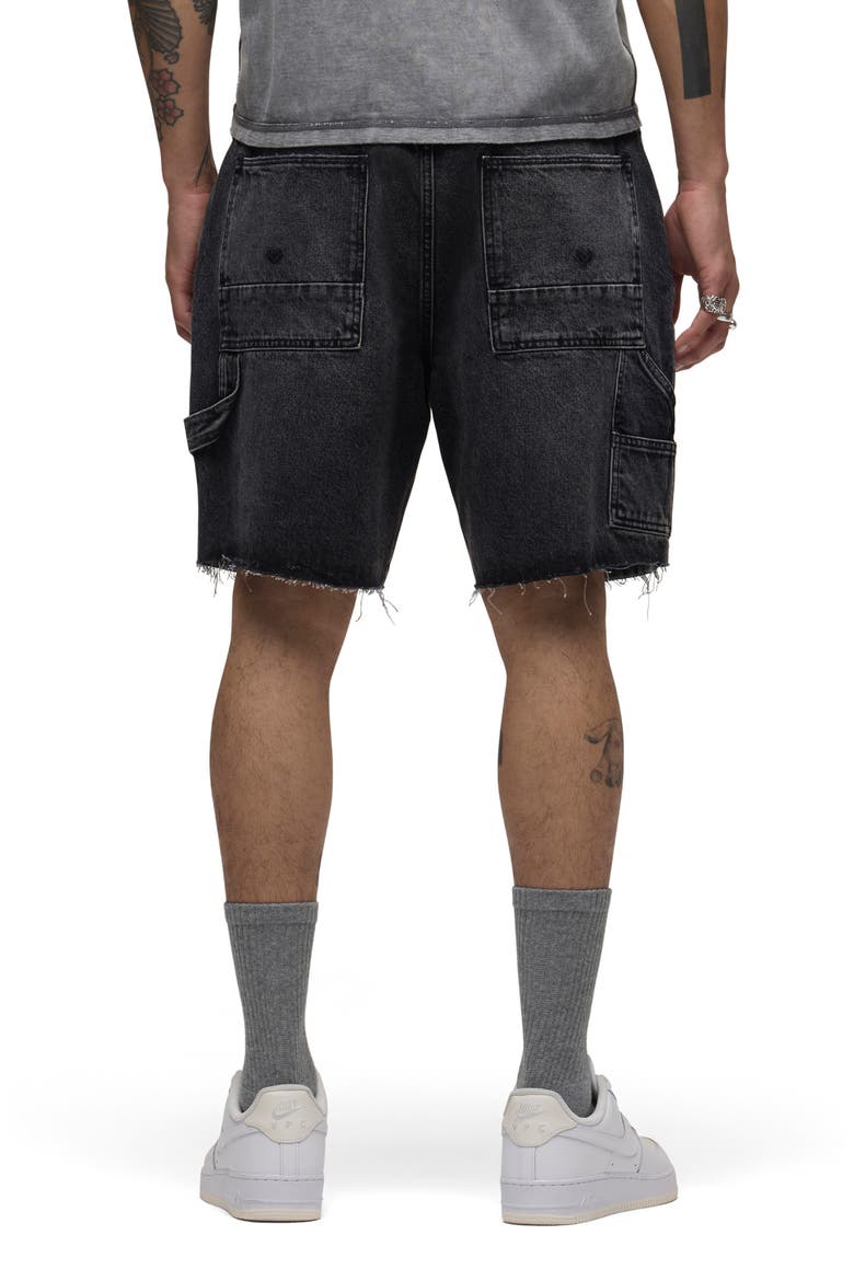 Cutoff Denim Carpenter Shorts, Alternate, color, GLENDALE