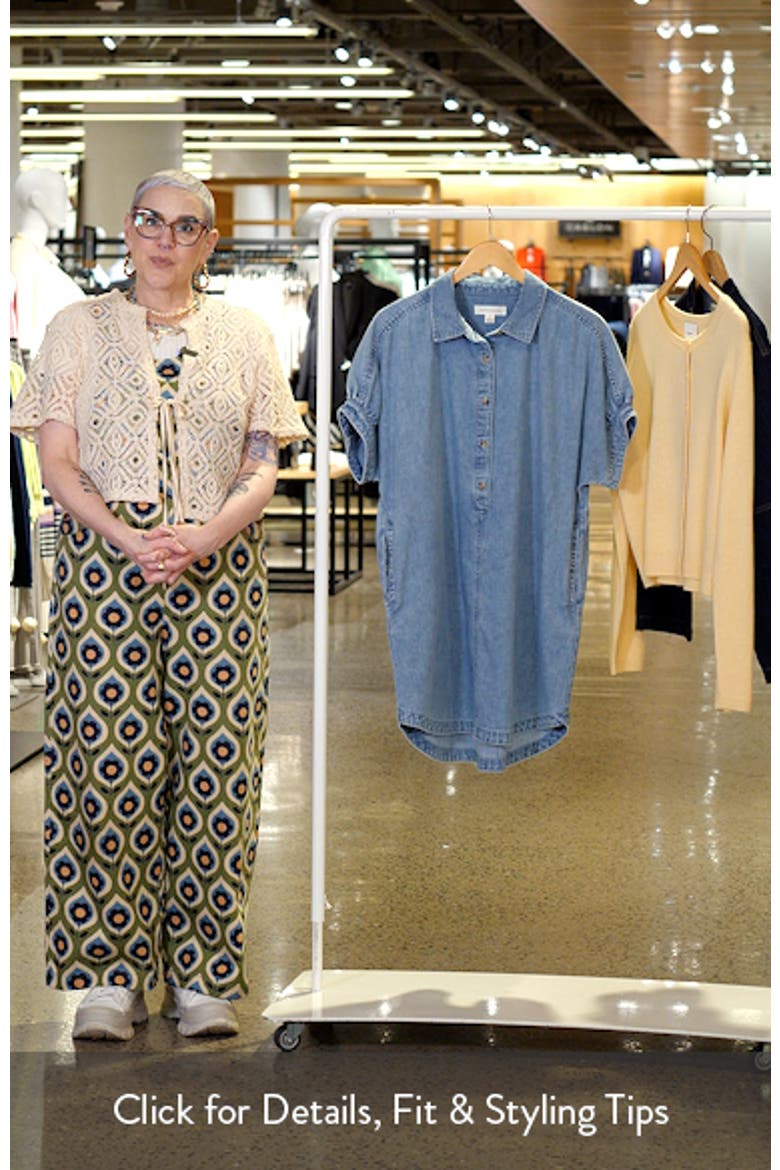 Chambray Polo High-Low Shift Dress video
