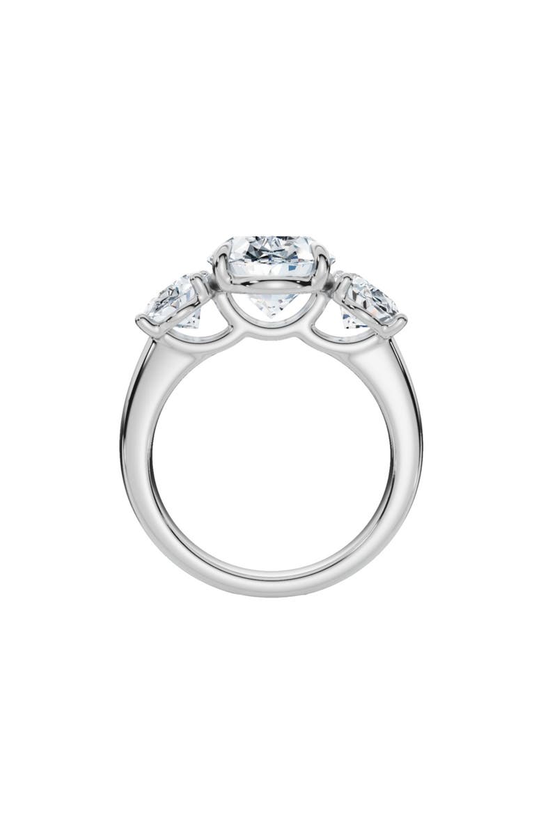 Bliss Diamond Certified 6Ct Three Stone Oval Diamond Anniversary Engagement Ring Lab Grown 14k, Alternate, color, 14K White Gold