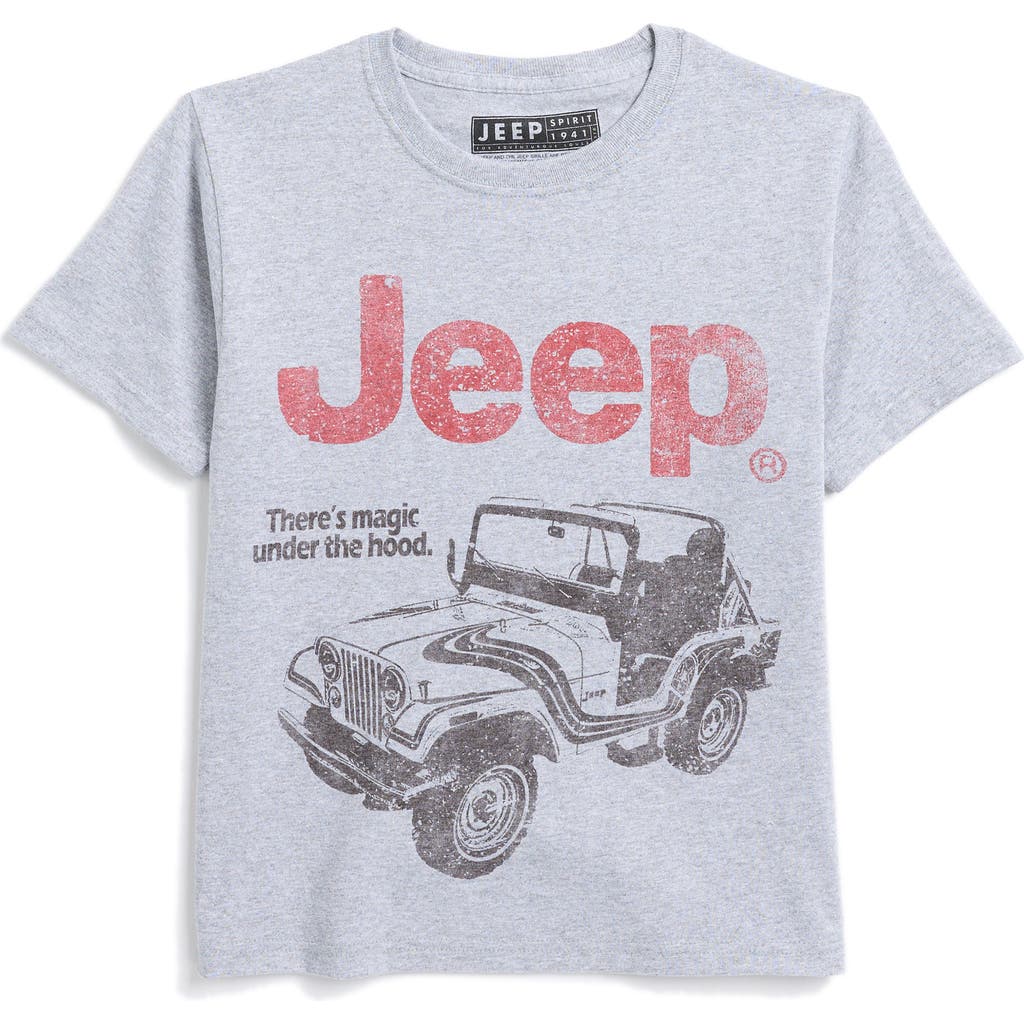Philcos Kids' Jeep Magic Cotton Crew T-shirt In Heather Grey