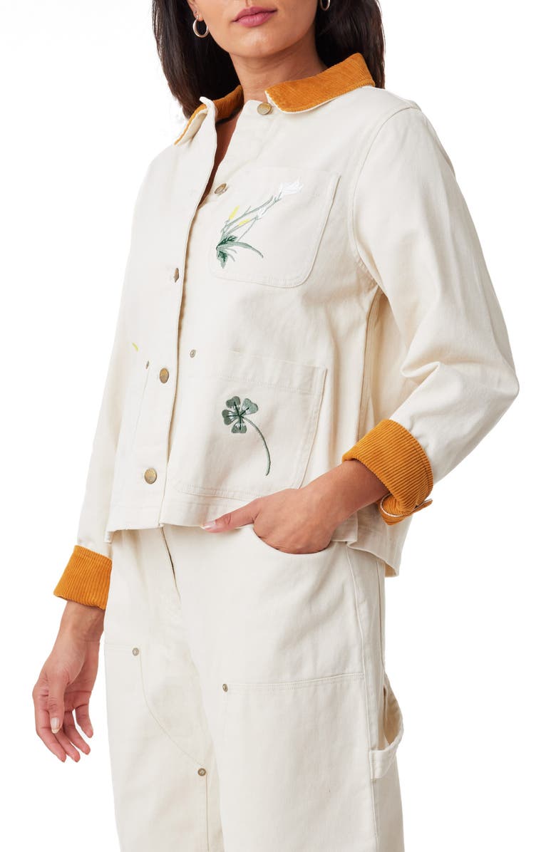 Scotch & Soda Embroidered Workwear Jacket, Alternate, color,