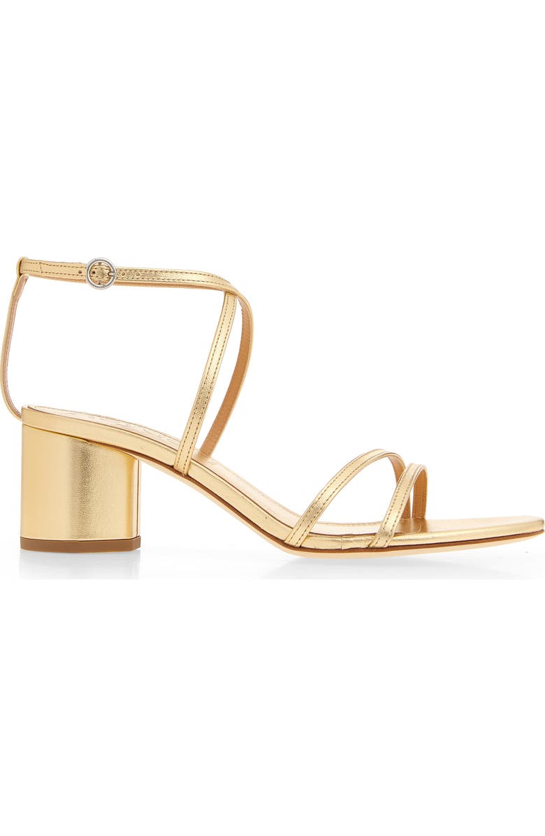 aeyde Mirella Sandal, Alternate, color, Gold