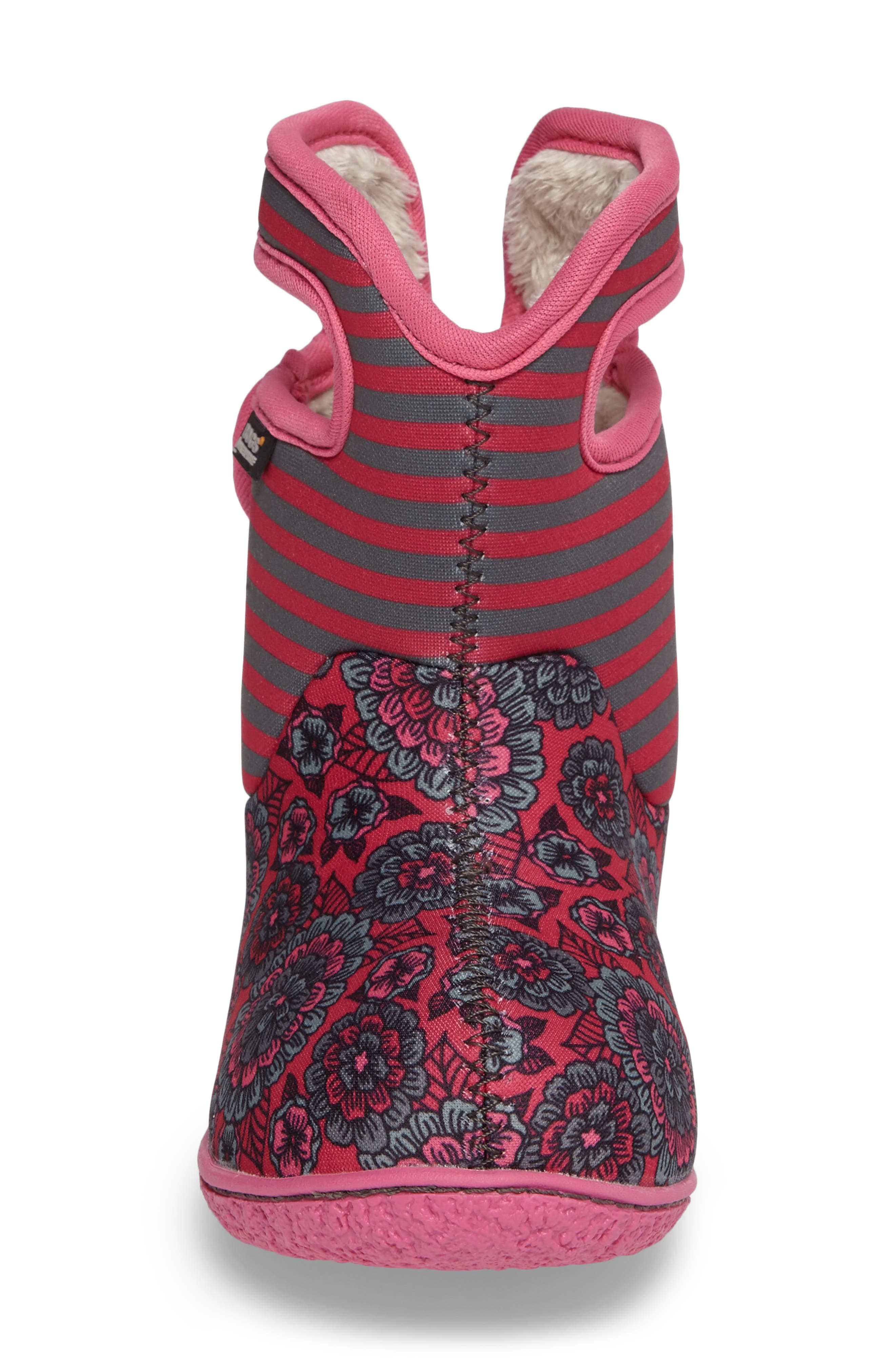 Bogs Baby Bogs Pansy Stripe Insulated Waterproof Boot, Alternate, color, 