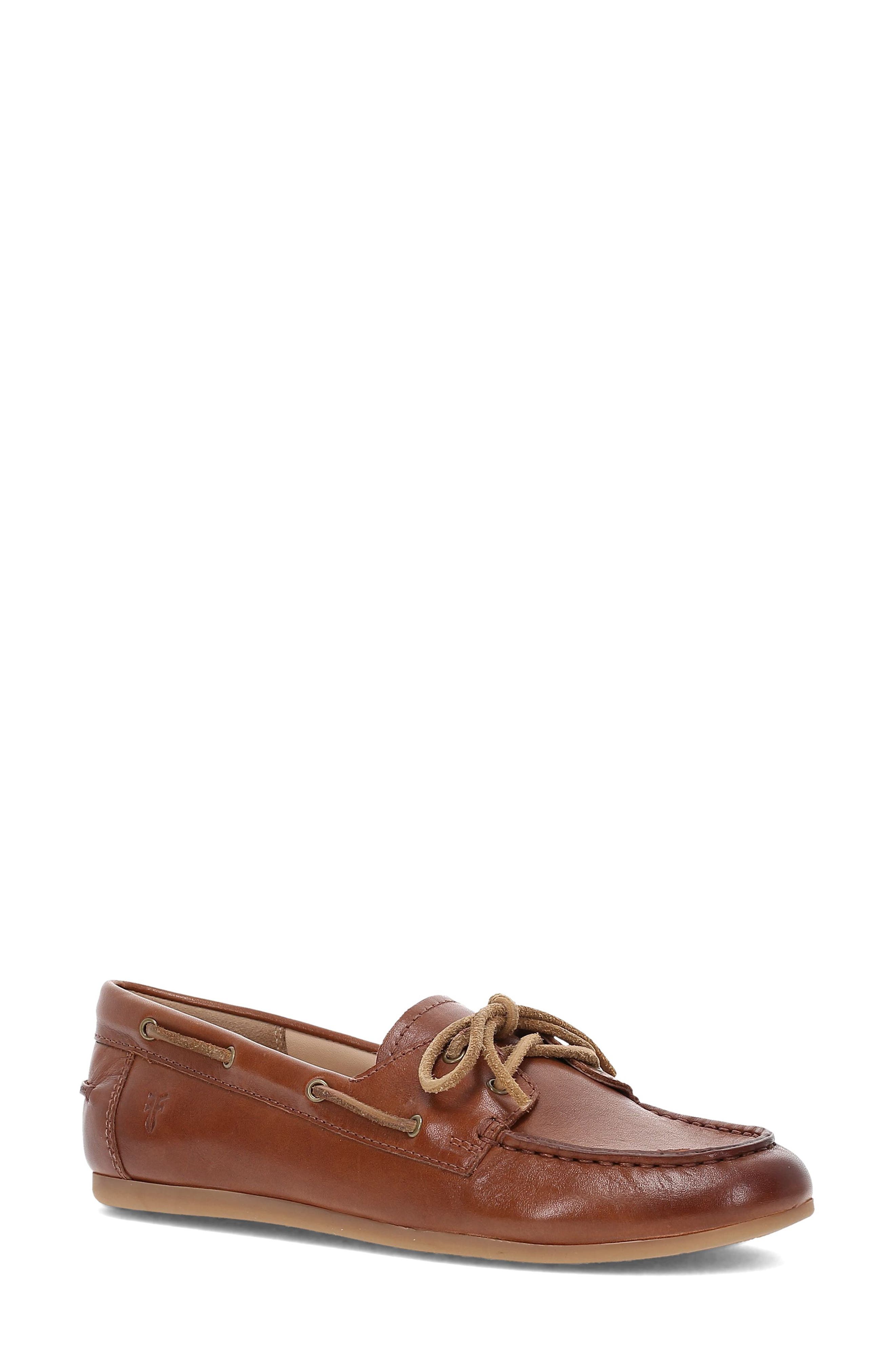 Frye Naya Boat Shoe, Main, color, Cinnamon