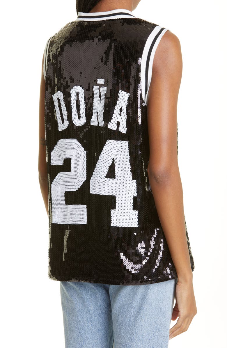 Bella Doña Sequin Jersey Tank, Alternate, color,