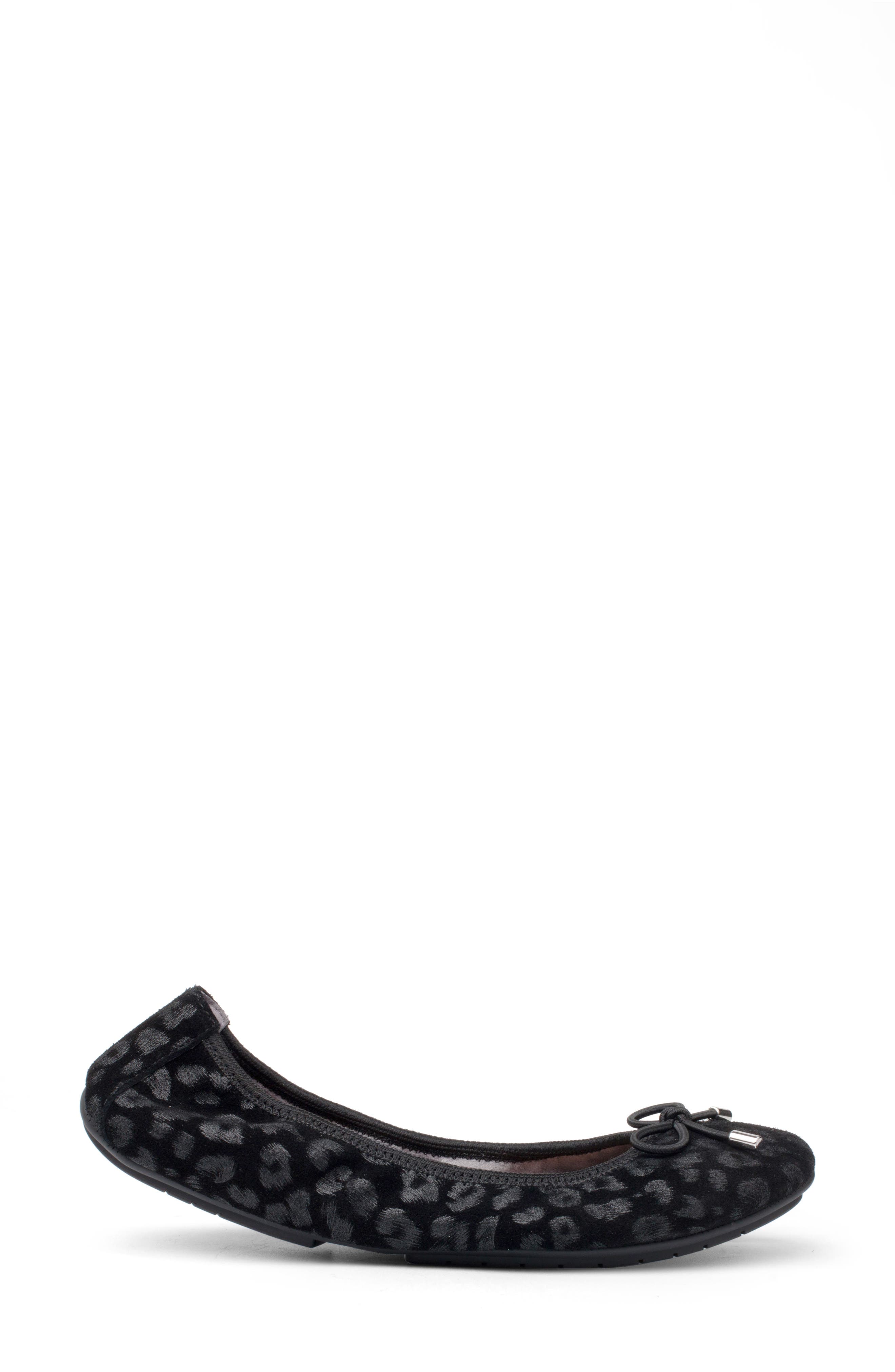 'Halle 2.0' Ballet Flat, Alternate, color, BLACK FOIL PRINT LEOPARD