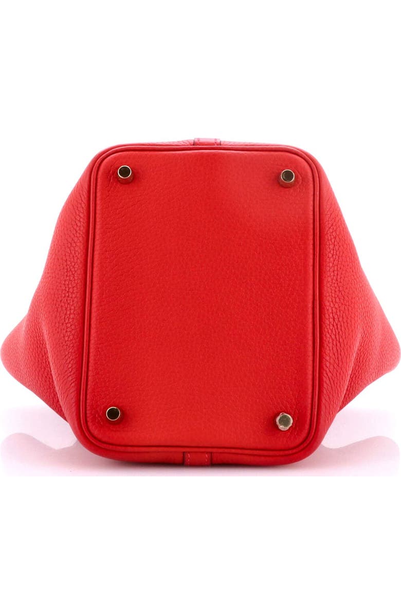 Pre-Owned Hermes Picotin Lock Bag Clemence PM, Alternate, color, Rouge Casaque