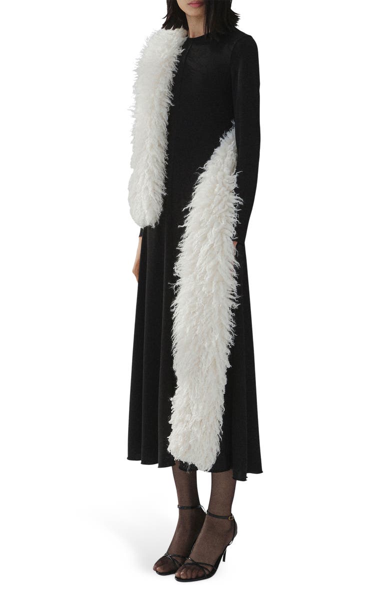 MANGO Long Sleeve Knit Maxi Dress, Main, color, 