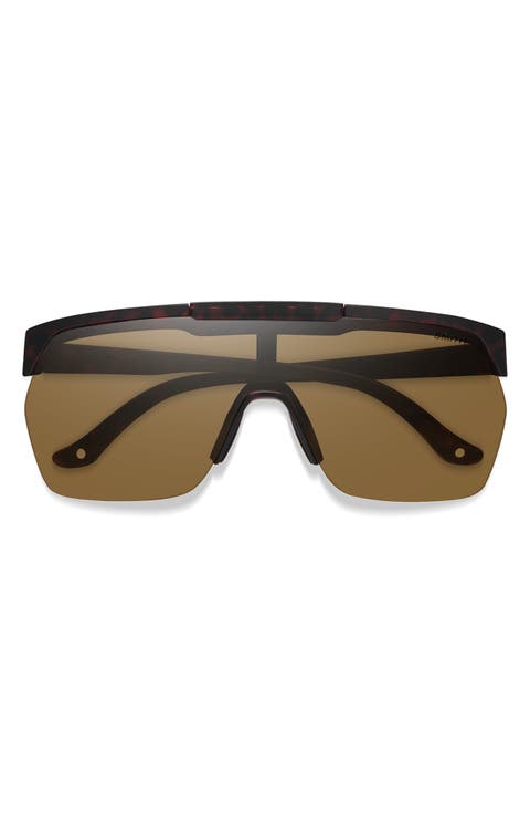 XC 138mm ChromaPop™ Polarized Oversize Shield Sunglasses