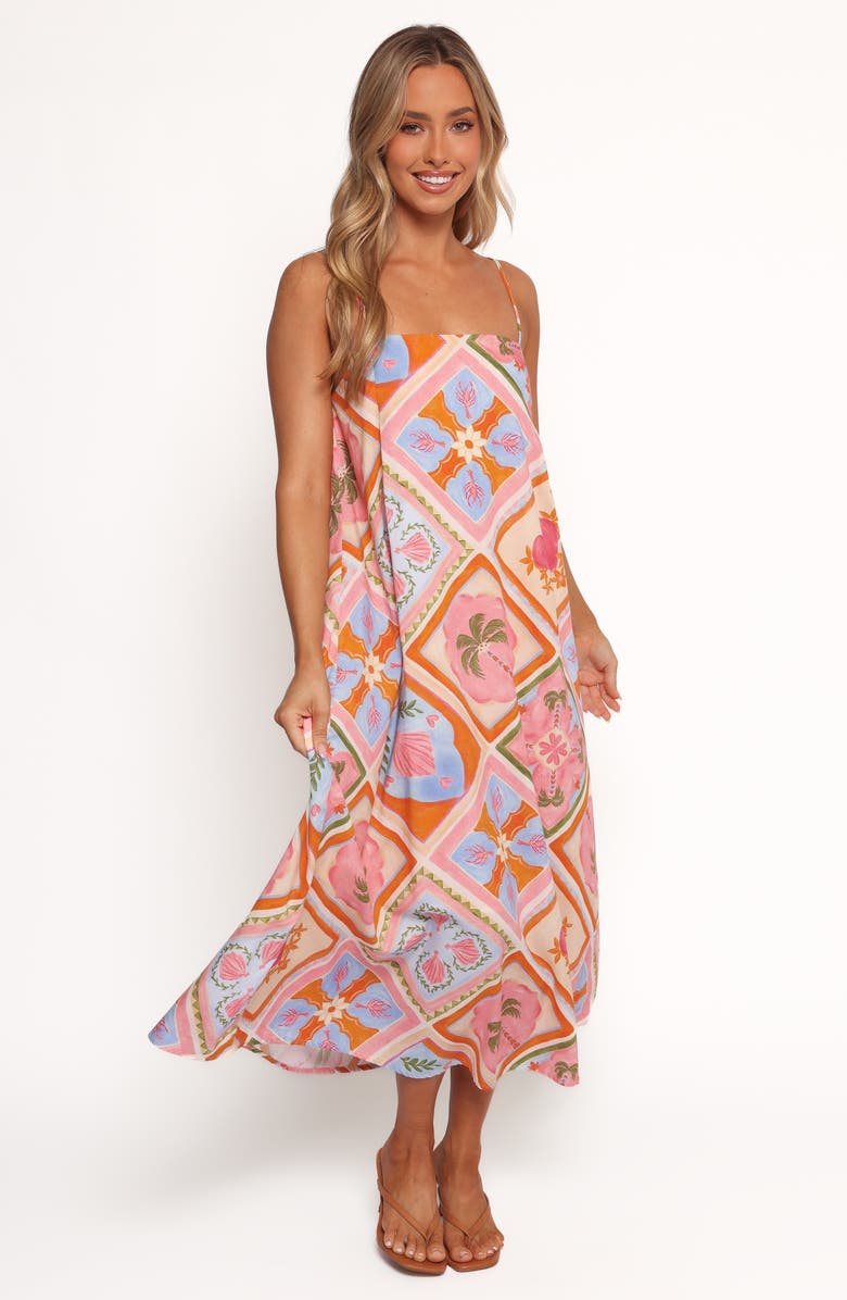 Petal & Pup Gisela Print Sundress, Alternate, color, Multi Tile