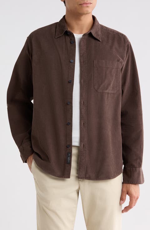 Relaxed Corduroy Shirt Jacket