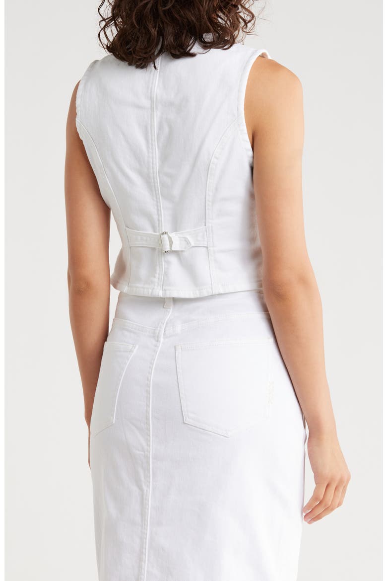 The Denim Crop Vest, Alternate, color, BLANC DE BLANC