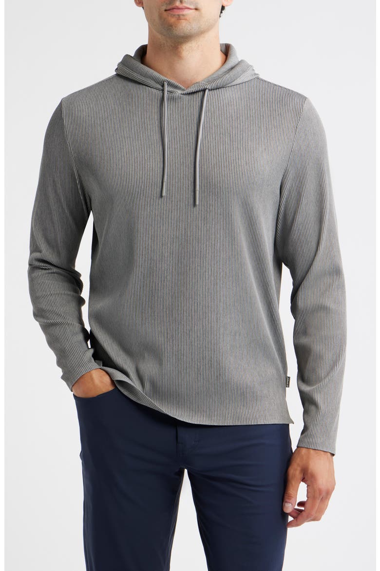 Hoppin Heathered Performance Hoodie, Main, color, HEATHER THUNDER