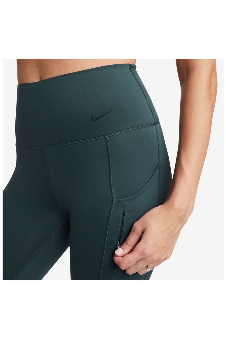 Dri-FIT Go High Waist 7/8 Leggings, Alternate, color, DEEP JUNGLE/ BLACK