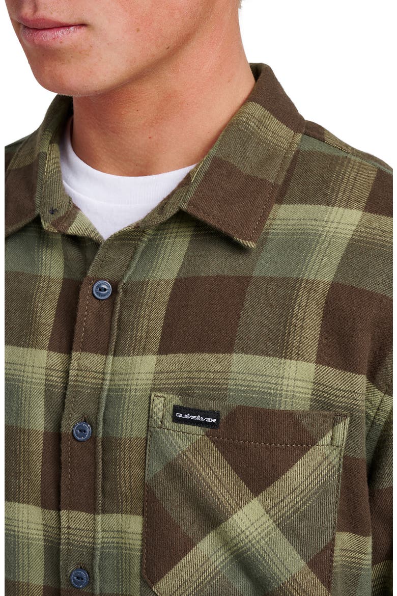 Penmar Check Cotton Flannel Button-Up Shirt, Alternate, color, CHOCOLATE BROWN