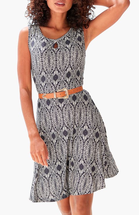Sleeveless Keyhole Dress