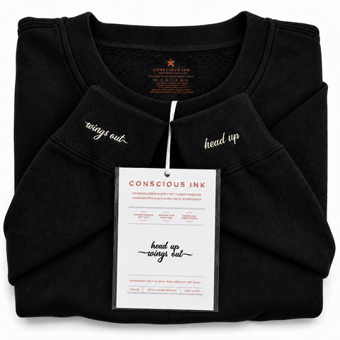 Head Up Wings Out Sweatshirt + Manifestation Kit