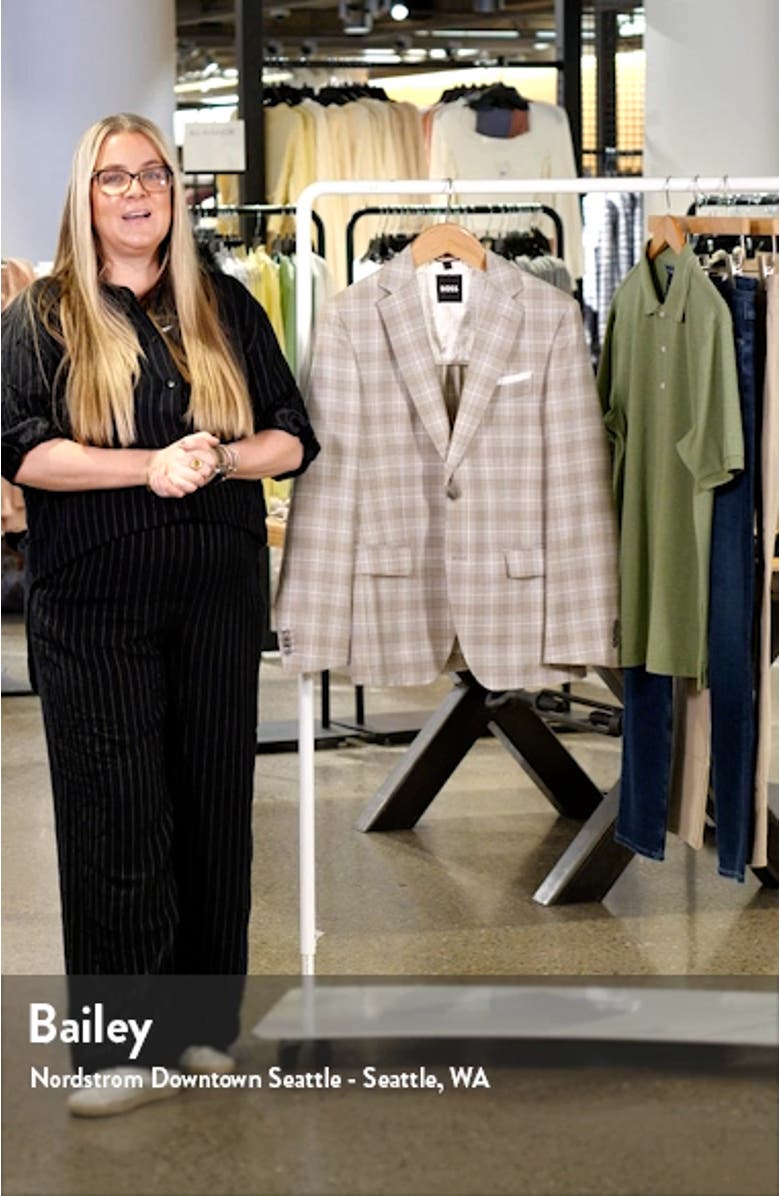 Hutson Plaid Virgin Wool Sport Coat, sales video thumbnail