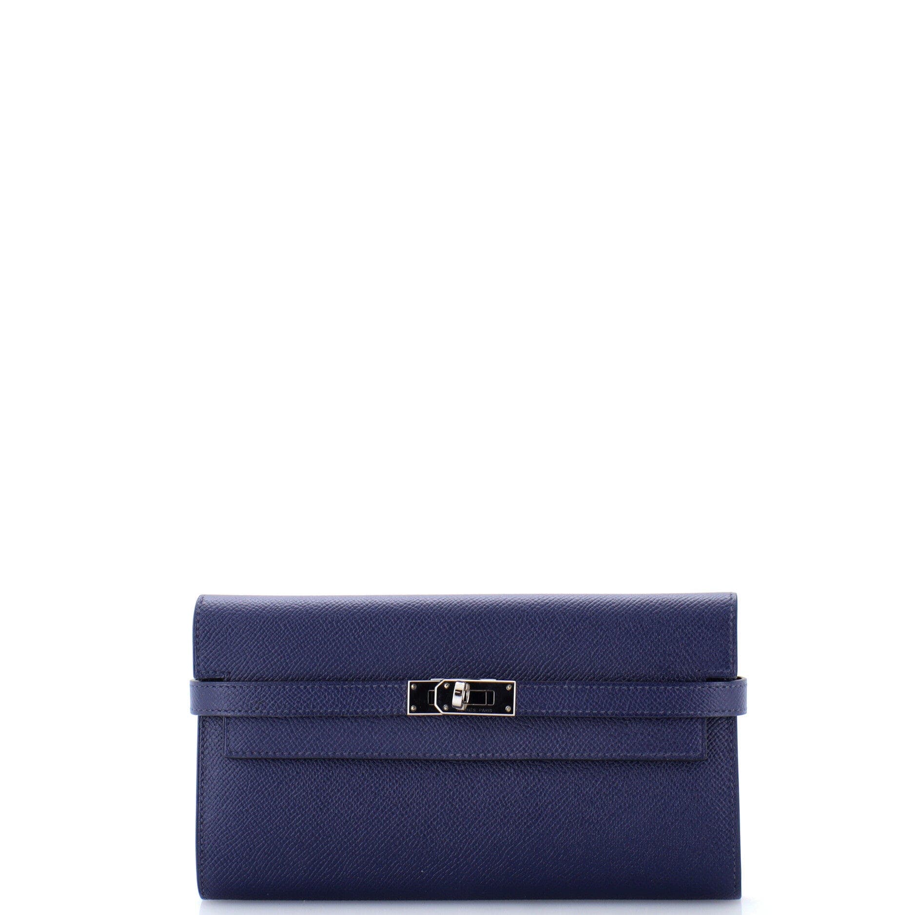 Kelly Wallet Epsom Long, Main, color, Blue