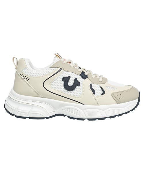 True Religion Ladies Trina Sneaker In Beige Multi