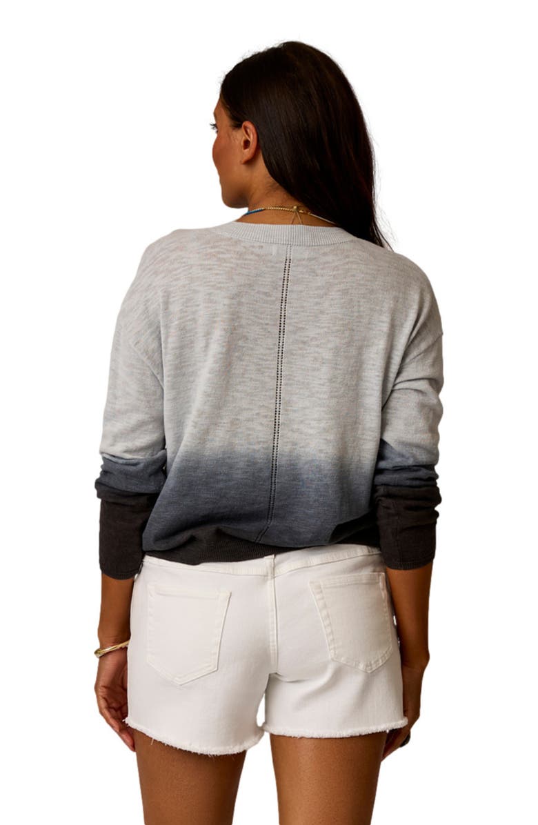 Carve Designs Georgie Sweater, Alternate, color, Black Dip Dye