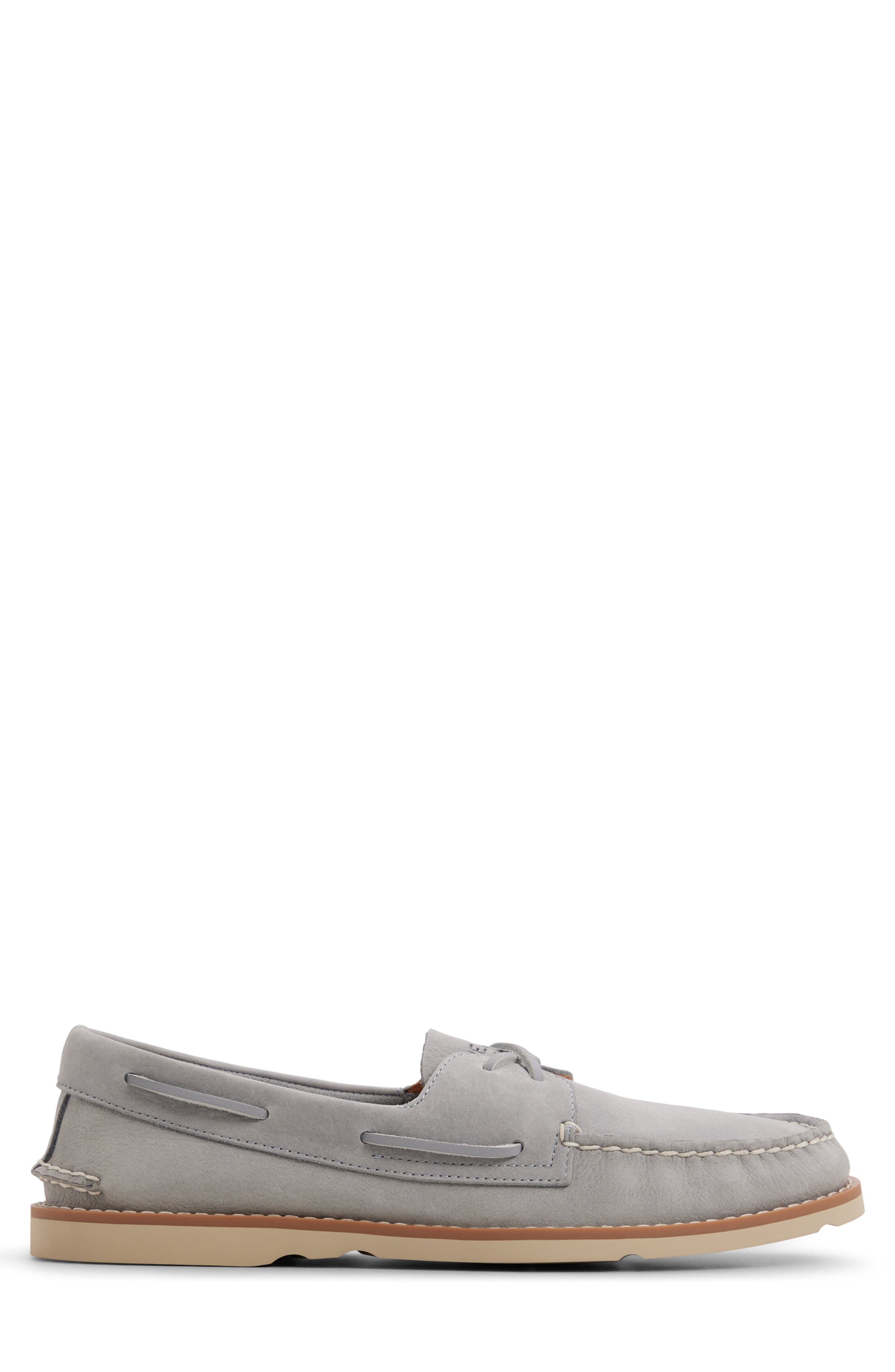 Sperry Authentic Original 2-Eye Ripple Boat Shoe, Alternate, color, Light Grey