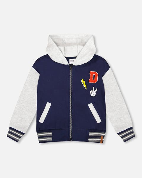 Full Zip Hooded Fleece Jacket Varsity (Toddler, Little Kid & Big Kid)
