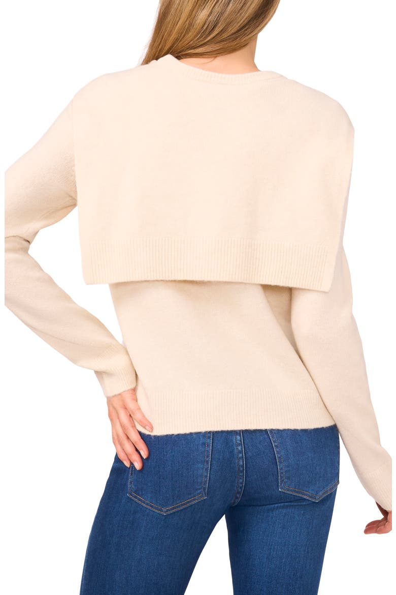 Shoulder Wrap Detail Sweater, Alternate, color, BIRCH
