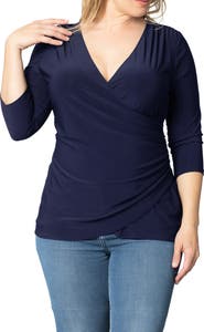 Kiyonna Faux Wrap Top