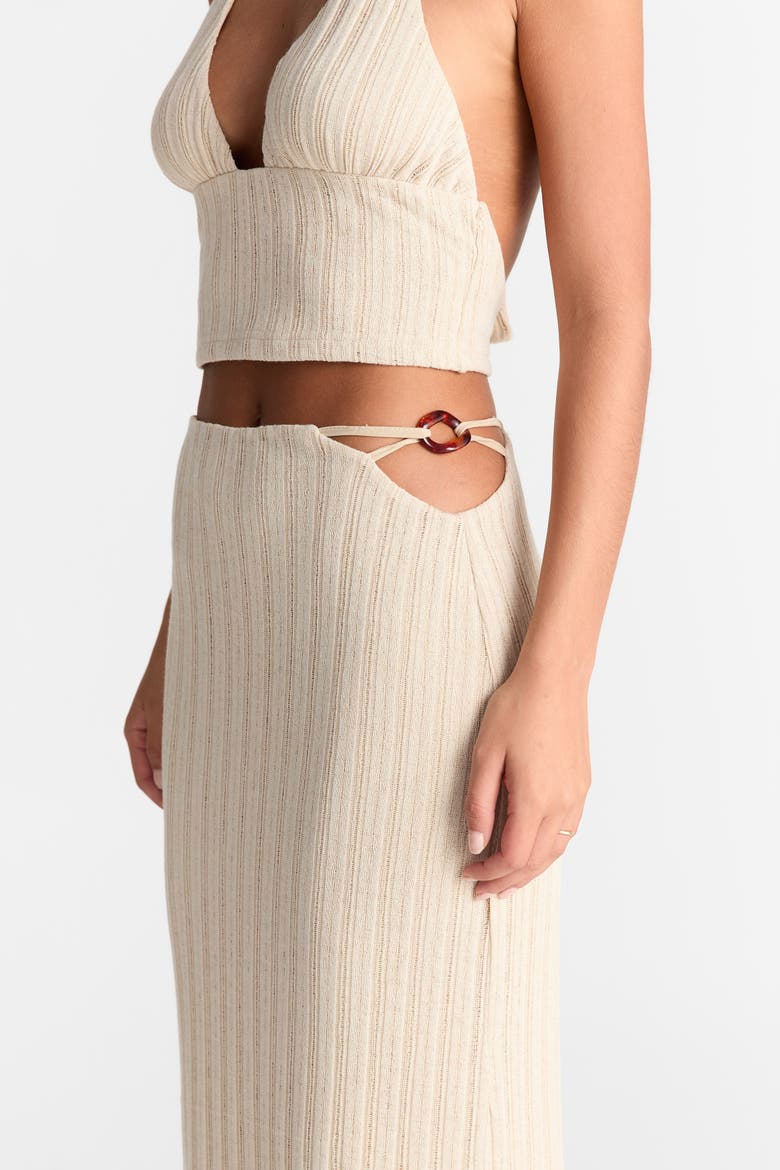 Eden Maxi Skirt, Alternate, color, Almond