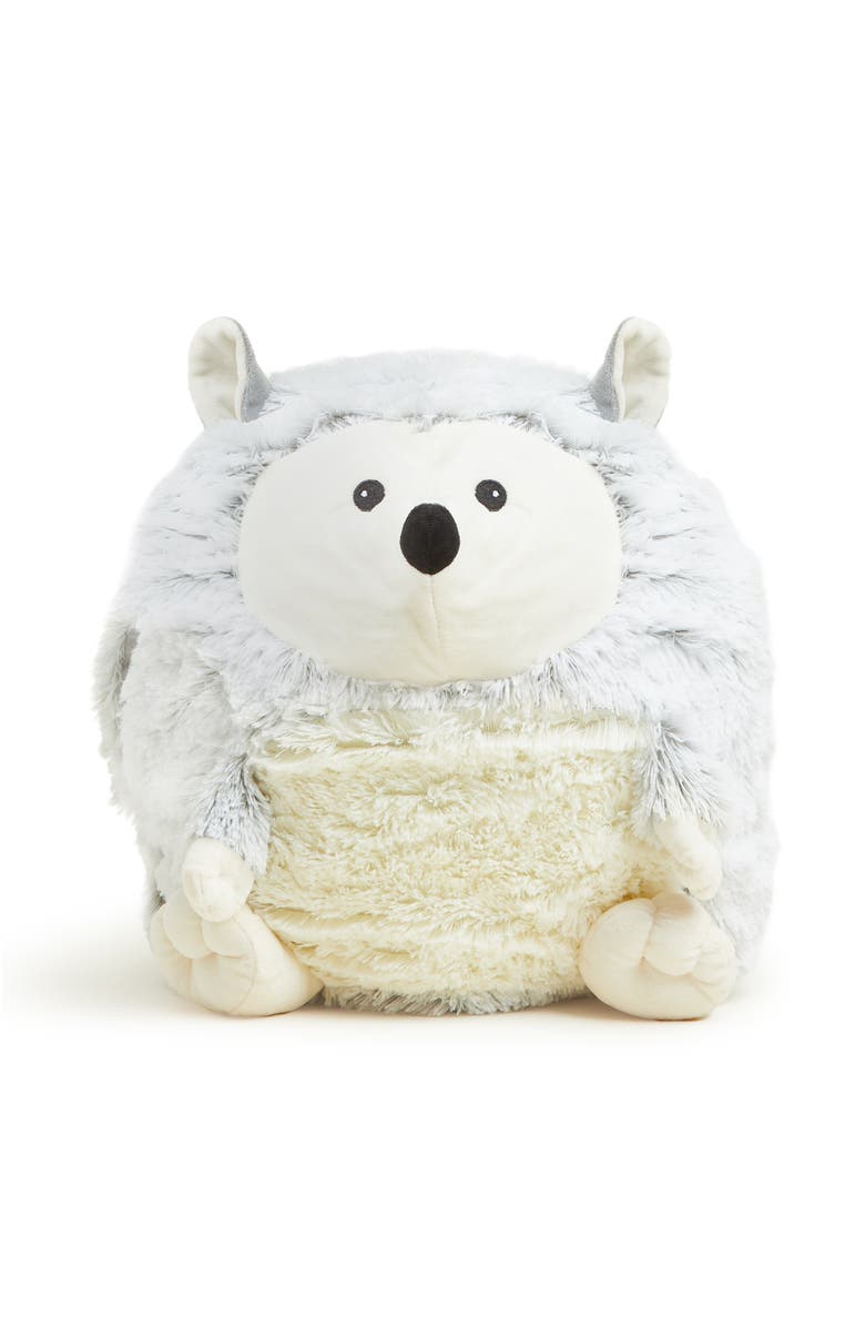 Warmies Supersized Hedgehog Hand Warmer Plush Toy, Alternate, color, Medium Gray