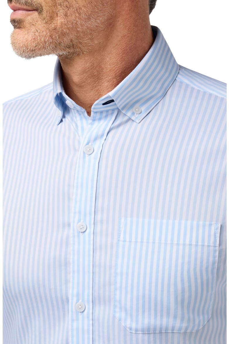 Kennedy Trim Fit Performance Button-Down Shirt, Alternate, color, CLOUD BLUE CANDY STRIPE