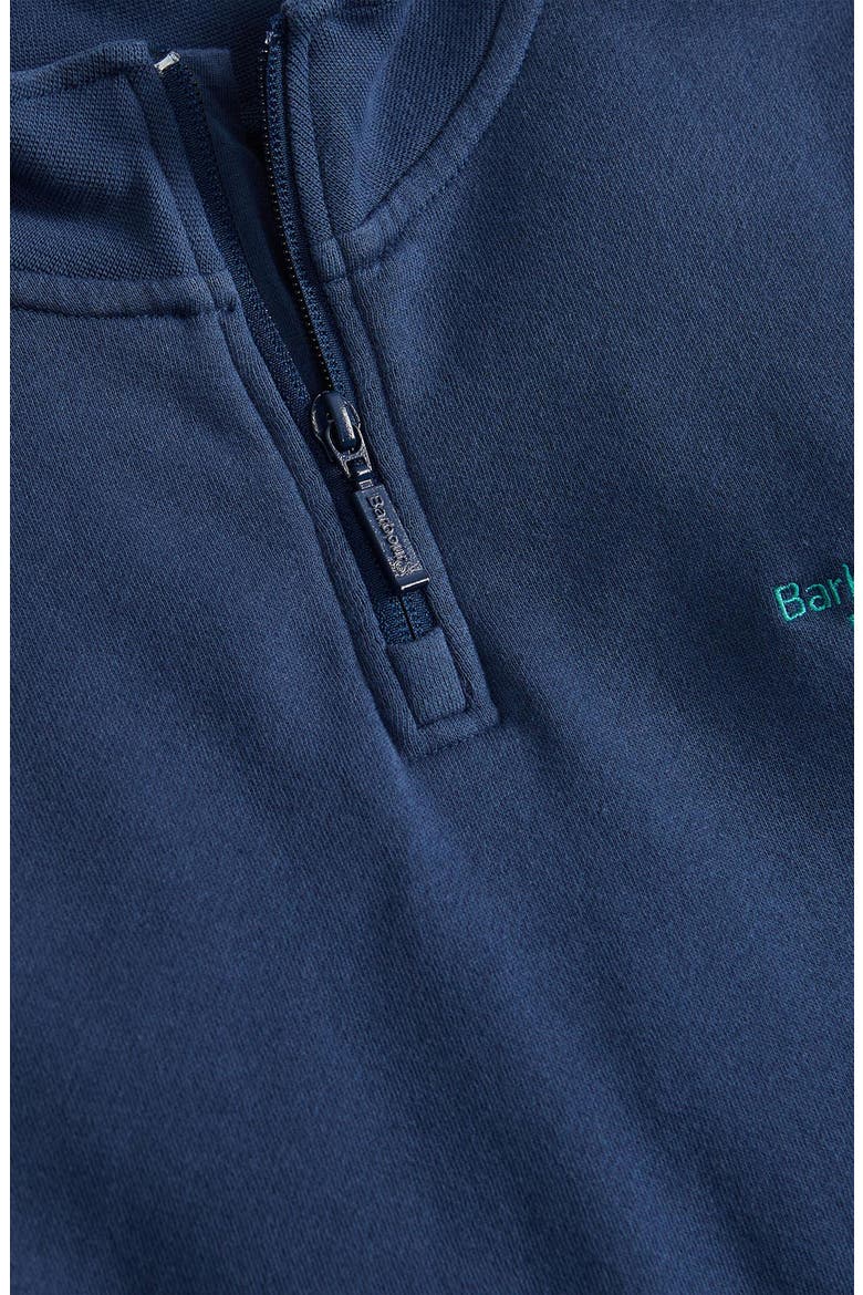Kids' Myles Quarter Zip Sweatshirt, Alternate, color, DARK DENIM