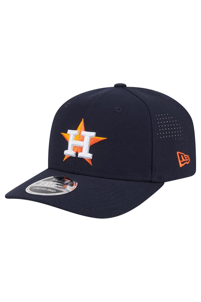 Men's New Era  Navy Houston Astros Performance 9SEVENTY Stretch-Snap Hat, Main, color, Navy