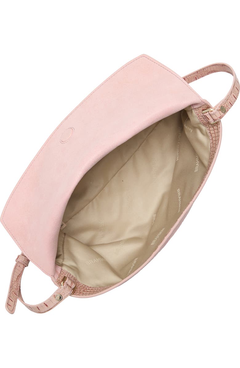 Brahmin Kalina Leather Clutch, Alternate, color, Blush