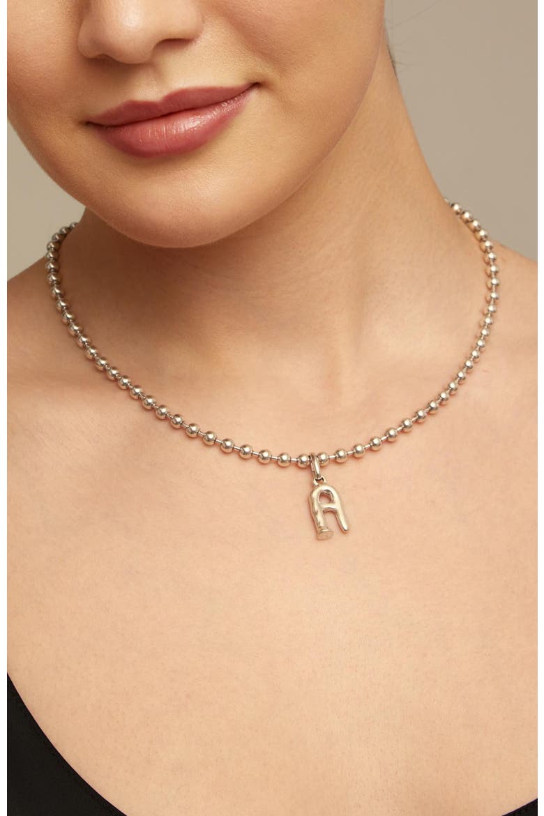 Pulse Bead Necklace, Alternate, color, Silver