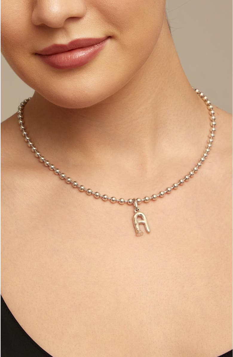 UNODE50 Pulse Bead Necklace, Alternate, color, Silver