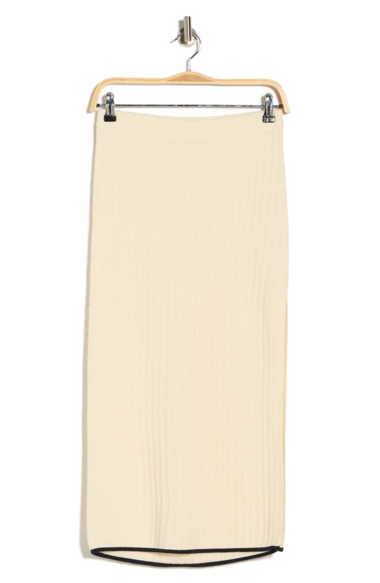 FRAME The Cable Cashmere & Silk Skirt, Main, color, Ivory/ Navy Multi