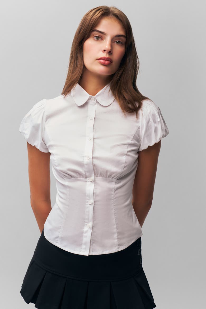 Liana Top, Alternate, color, White